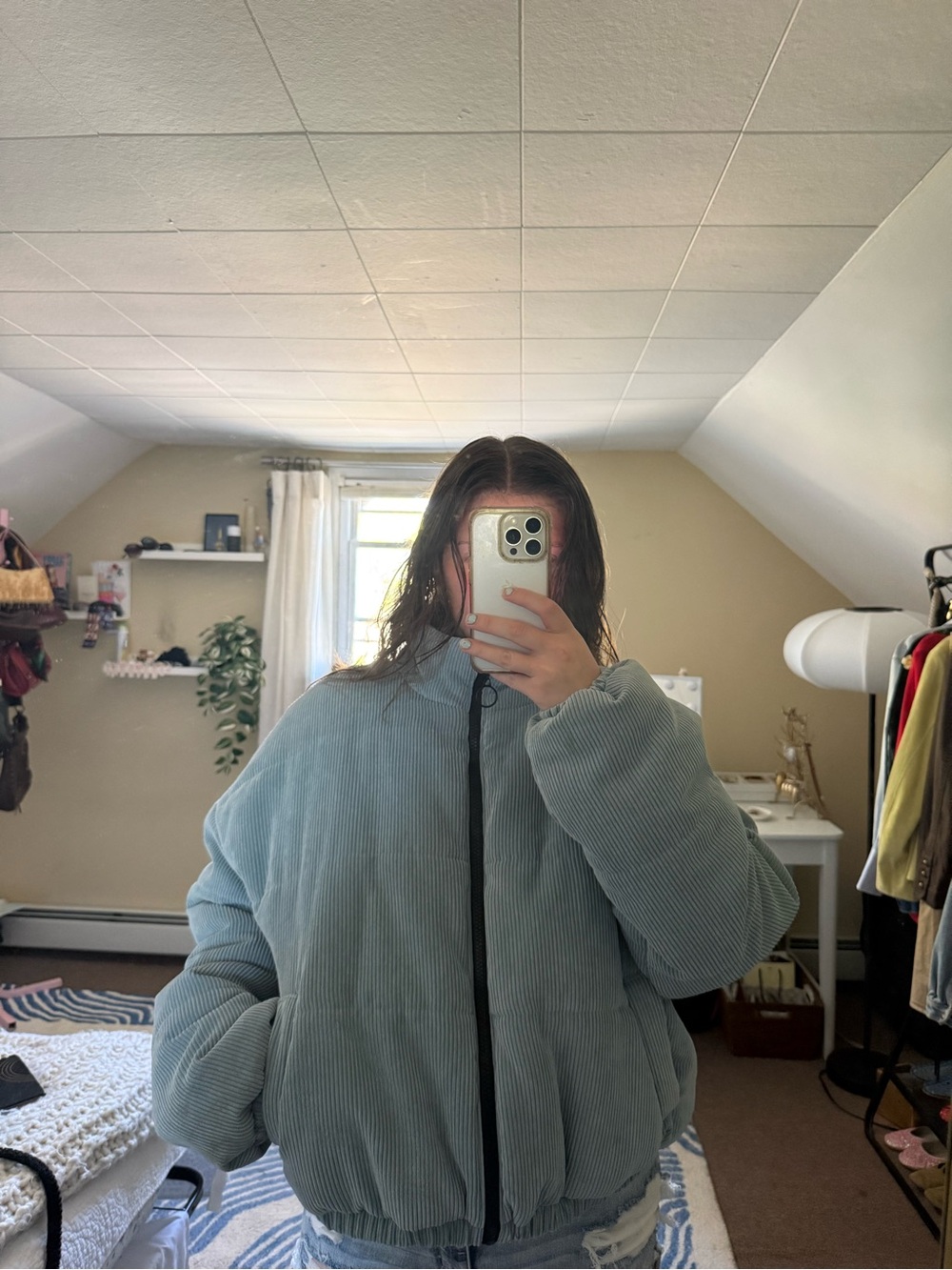 Corduroy Puffer Jacket